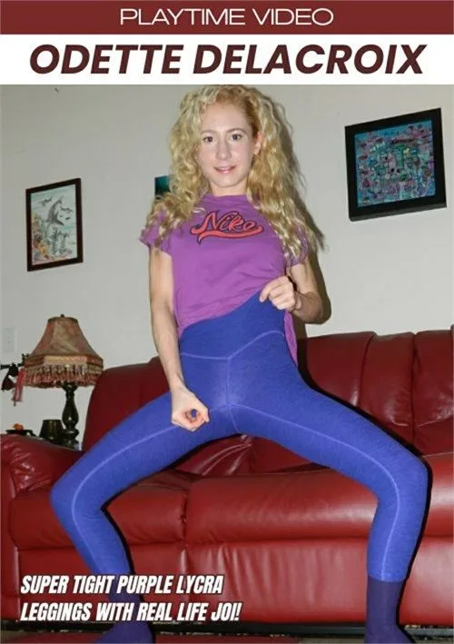 Odette Delacroix Super Tight Purple Lycra Leggings with Real Life JOI! 2026 by Playtime Video