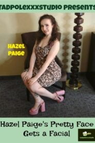 La bonita cara de Hazel Paige tiene un facial